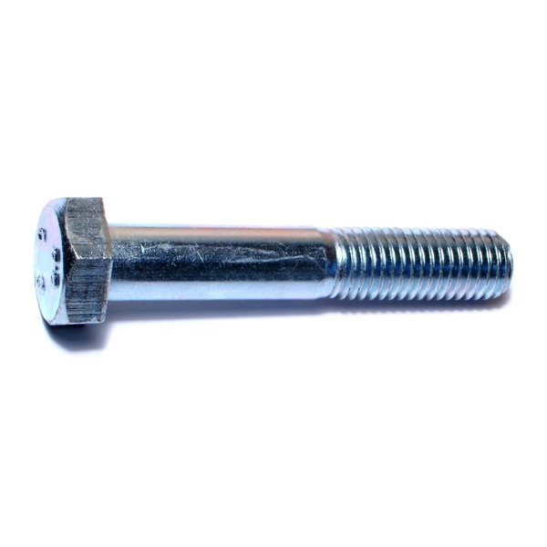 Midwest Fastener Class 8.8, M14-2.00 Hex Head Cap Screw, Zinc Plated Steel, 80 mm L, 10 PK 50501